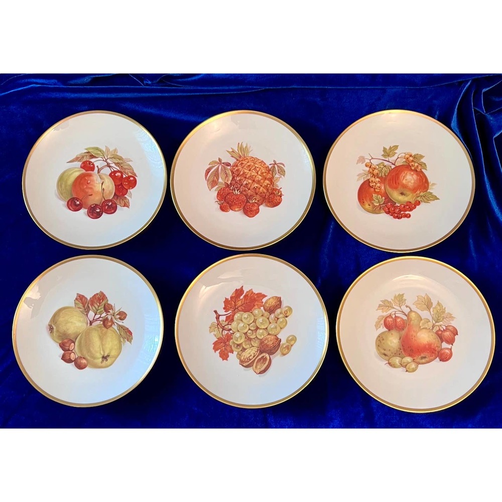 German Bareuther Waldsassen ceramic Fruit plates